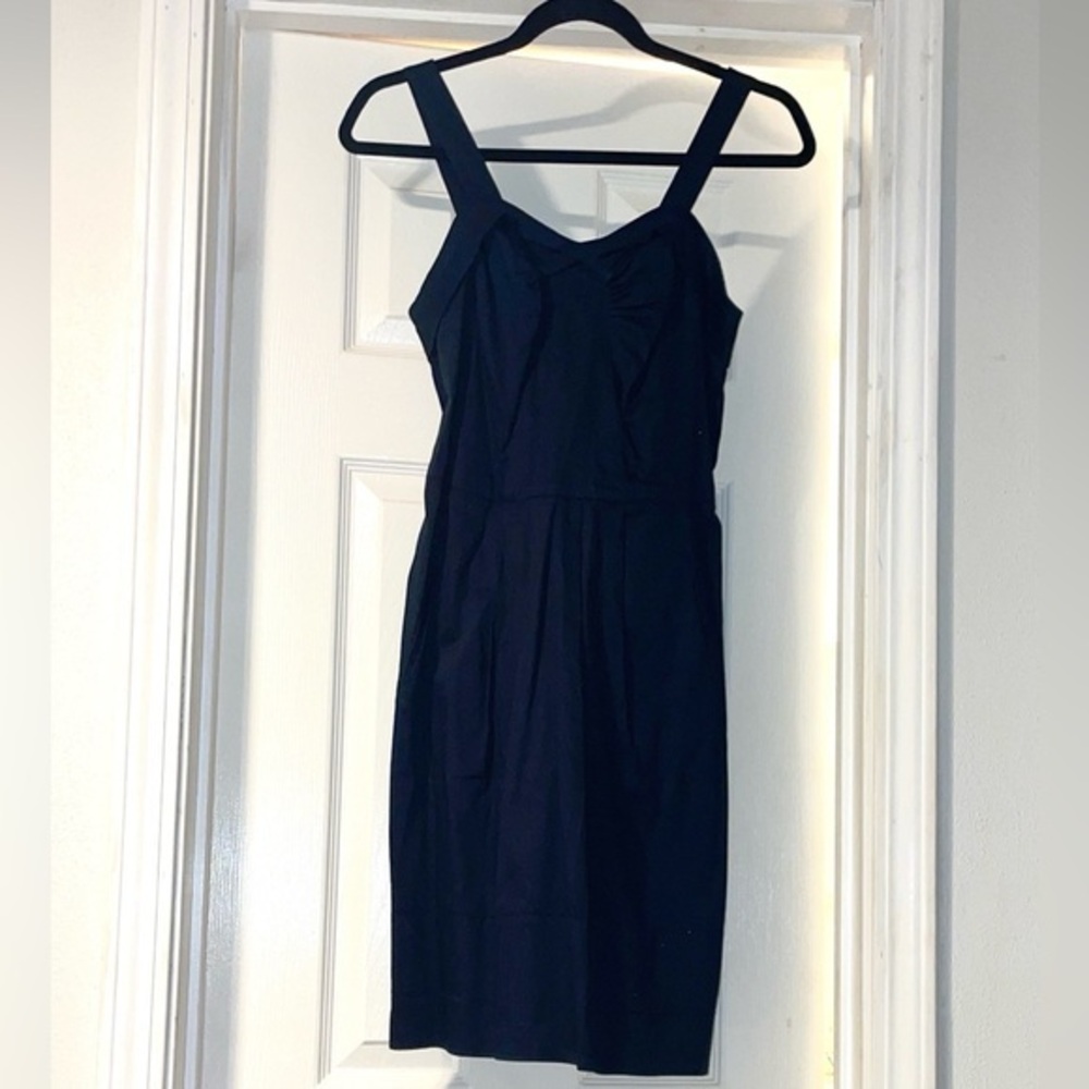 EUC Richard Chai for Target cotton midnight blue dress